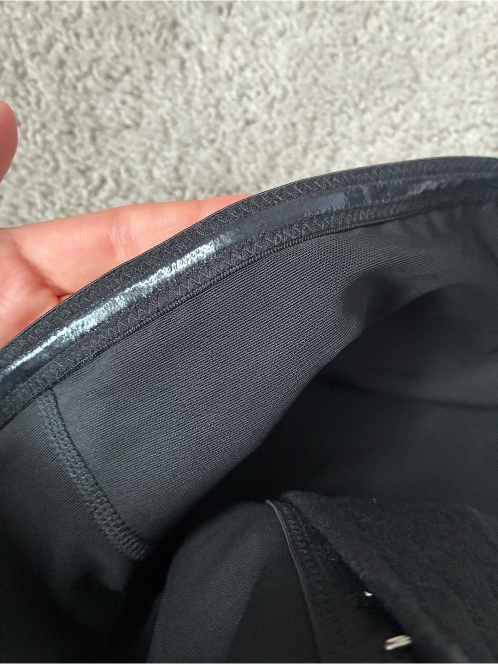 New Extra High-Waist Black Shapewear Leggings with Front Hook Closure size XL - Picture 5 of 9